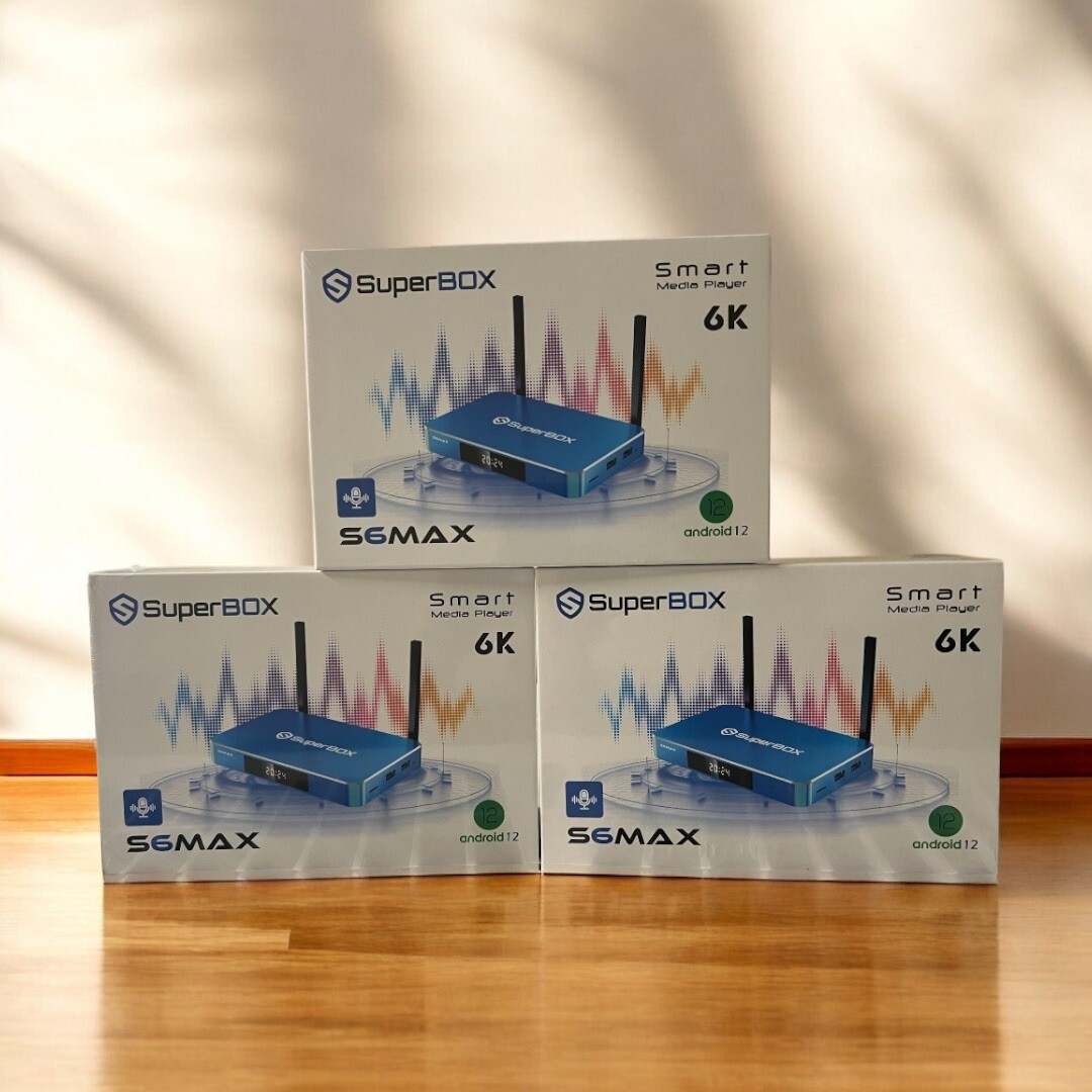 SUPERBOX NEW 2025 Model S6 MAX 6th Gen, Support 6K With 64Gb Storage,