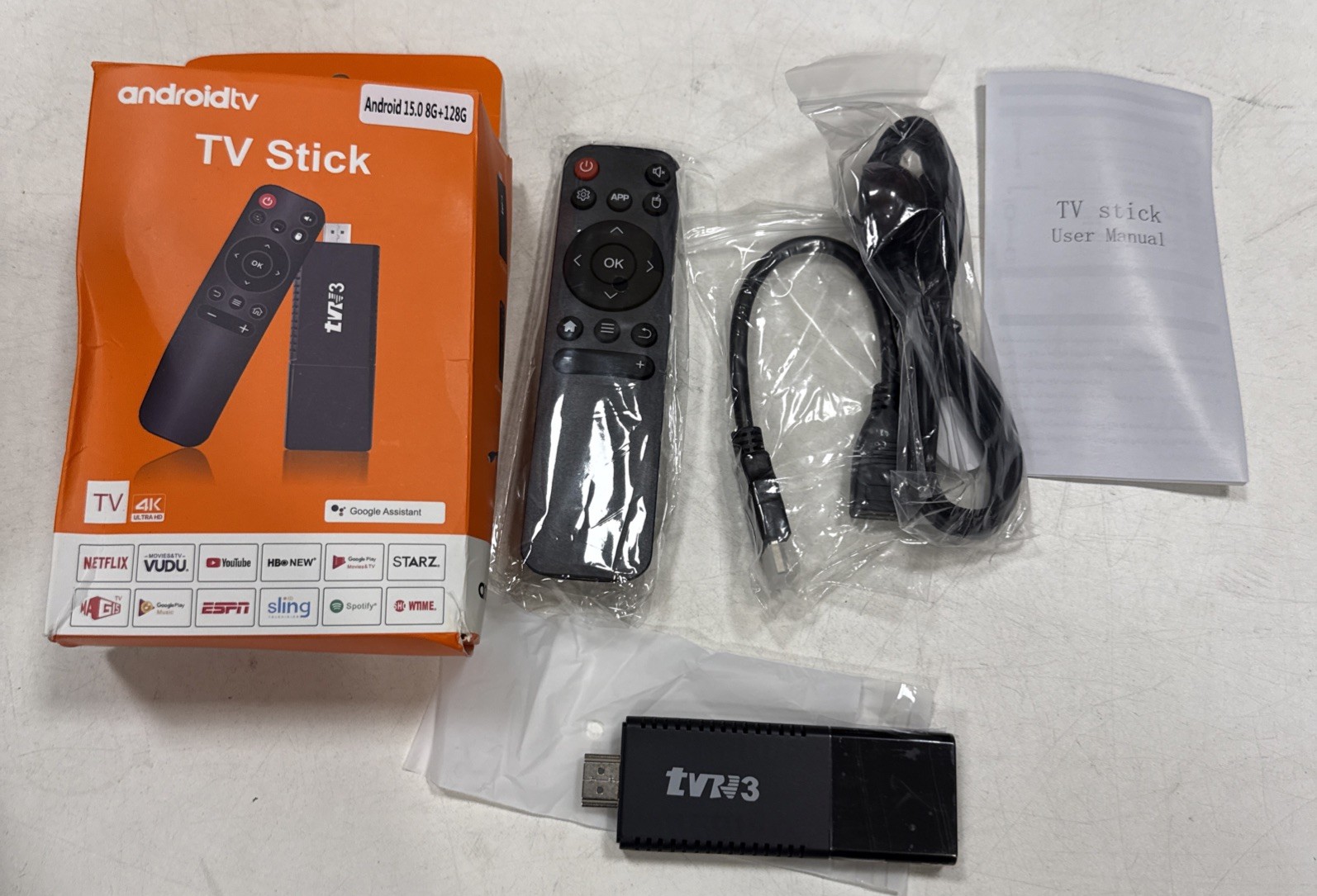 androidtv TV Stick Dongle 4K Ultra HD Android 15.0 8G+128G Google Assistant HDMI
