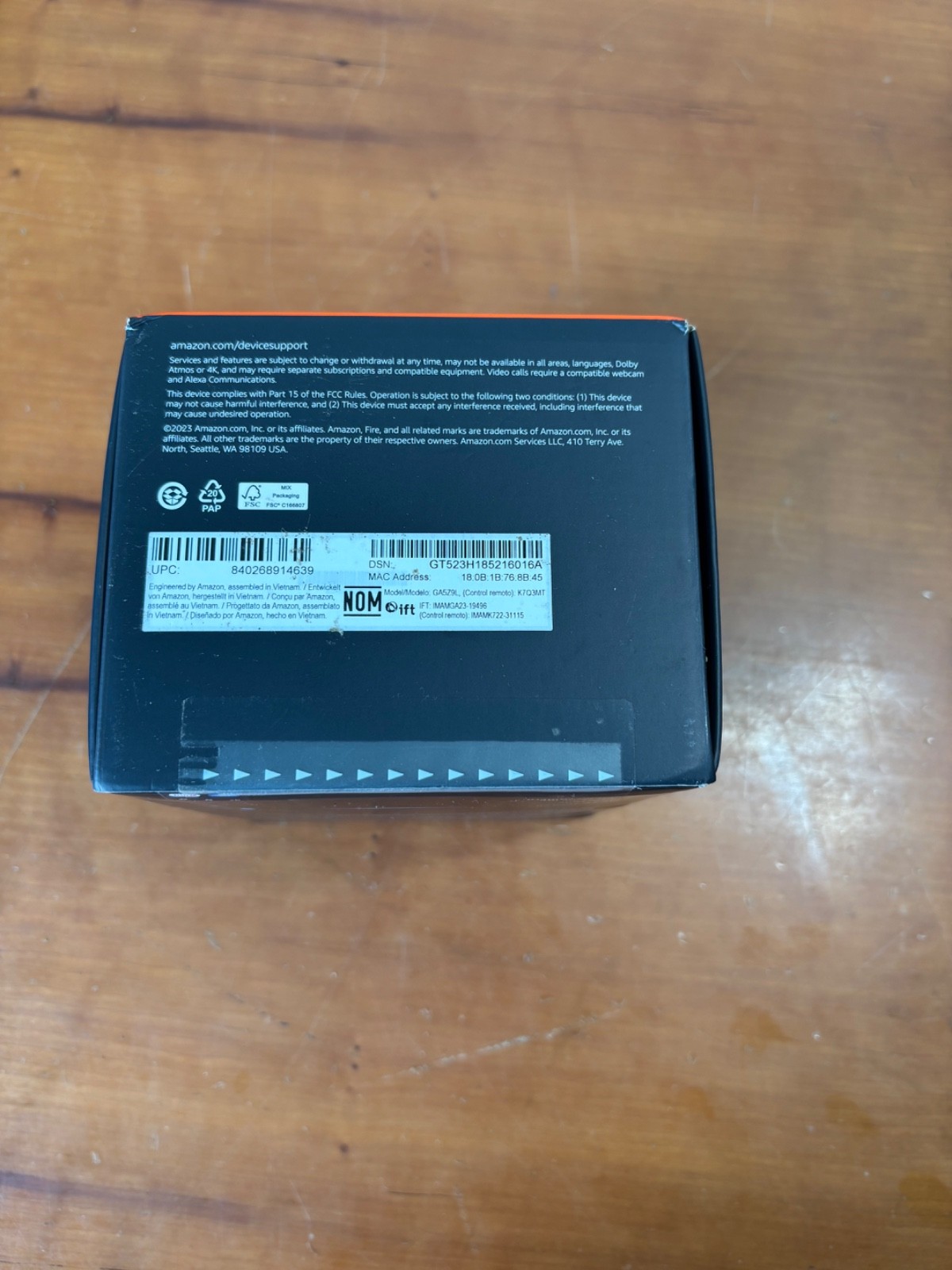 Amazon Fire TV Cube HDMI Wi-Fi 6E 4K HDR With Alexa