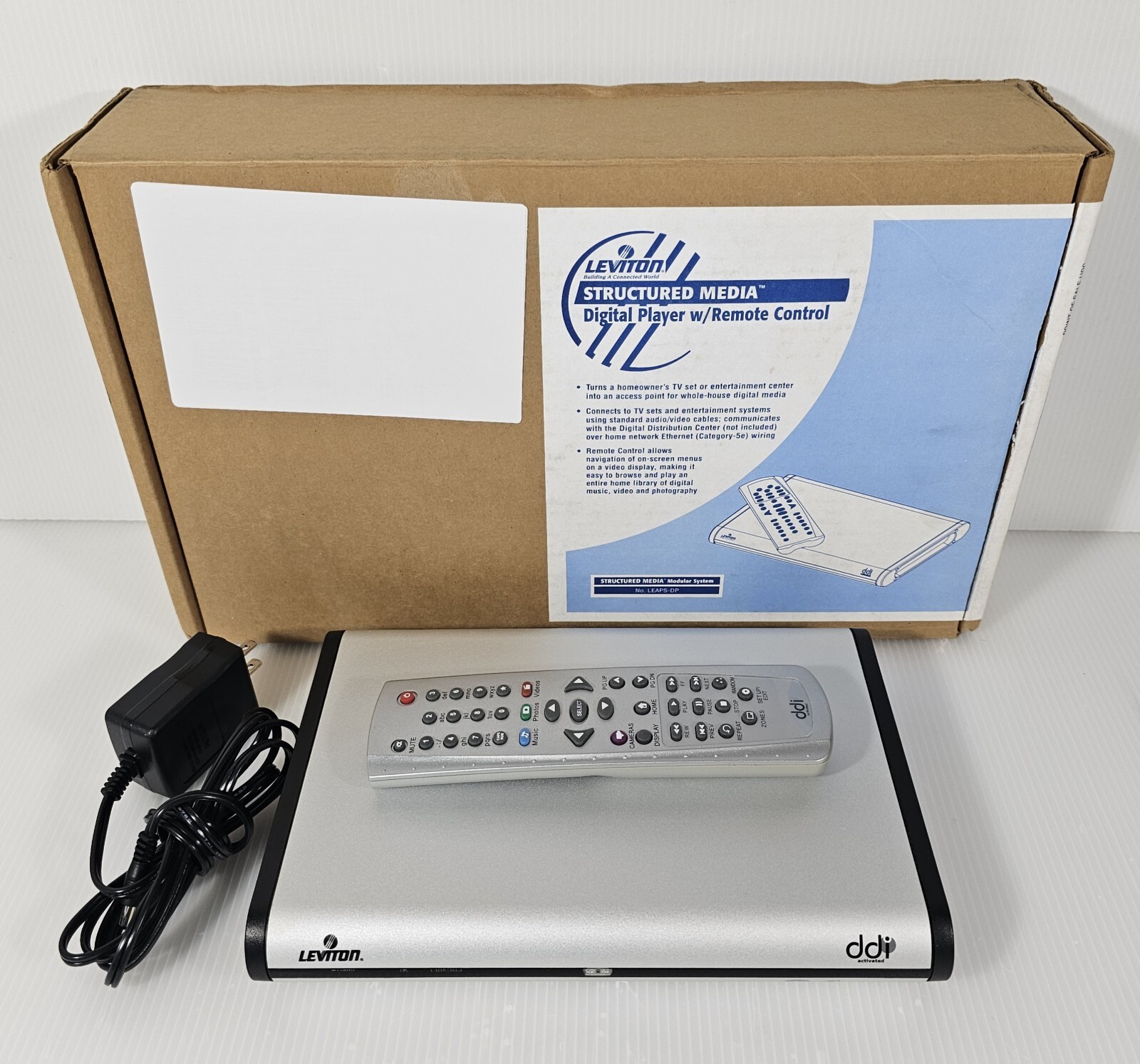 Leviton Structured Media Digital Player with Remote Control