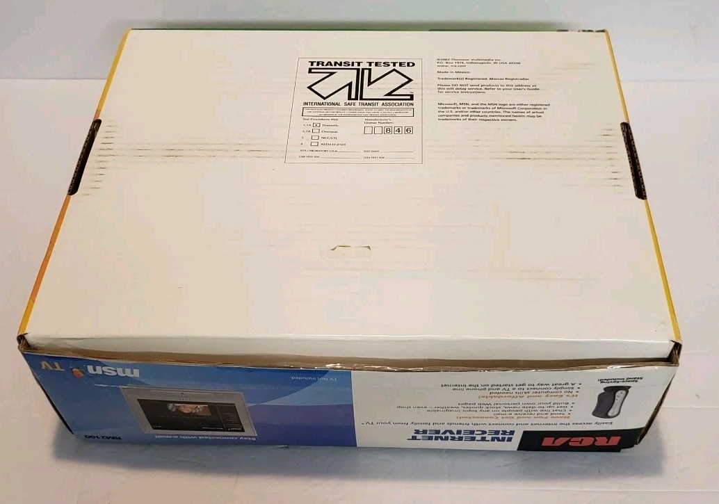 RCA MSNTV WebTV Internet Reciever Appliance Model # RM2100 NEW
