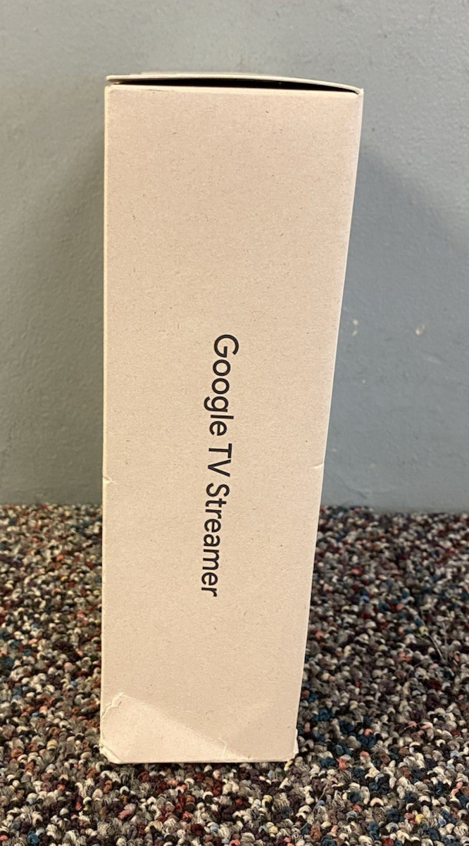Google TV Streamer 4K Grey Fast 4K Streaming with Voice Control for Smart TV
