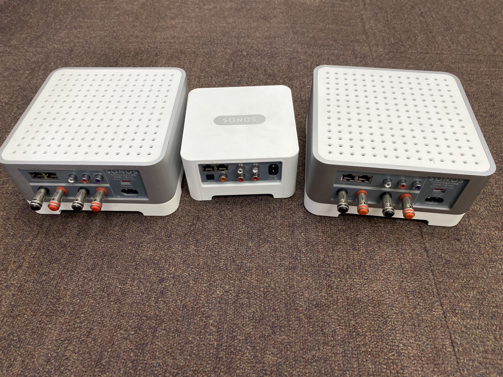 2 Sonos Connect Amp Wireless Amplifier & 1 Sonos Connect Wireless Receiver BUNDL