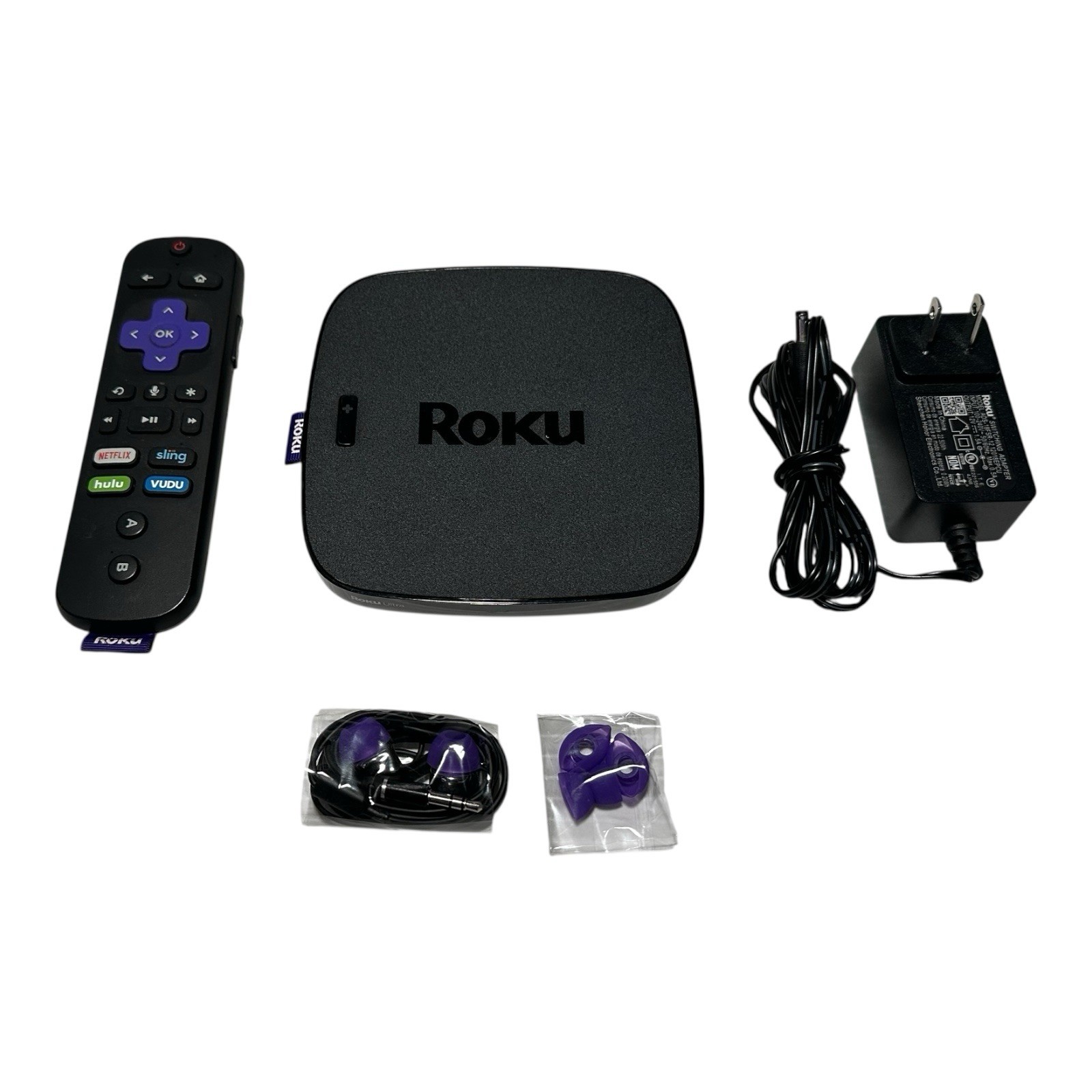 Roku Ultra 4K HDR HD Streaming Player Model 4660X2 w/ Remote & Headset