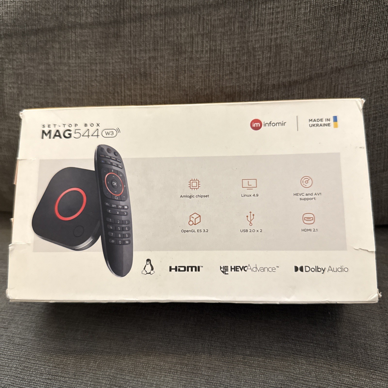 MAG544w3 TV Set-Top Box – 4K HDR TV Streaming Device with Amlogic S905Y4 Chip…