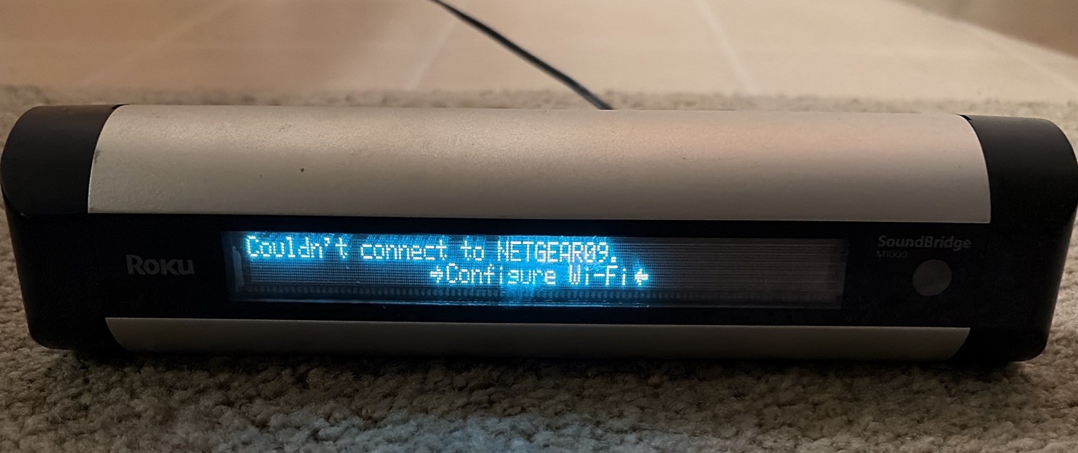 Roku Sound Bridge M1000, 20bit DAC, remote, Audio Streaming