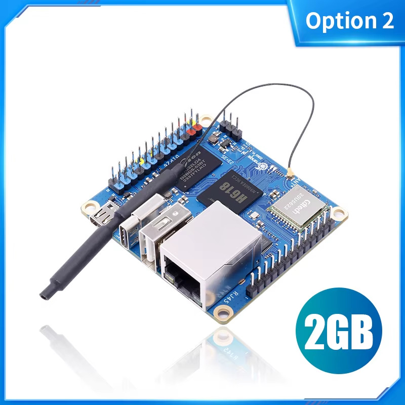 Orange Pi Zero 3 4GB 2GB 1GB RAM Allwinner H618 64-bit 16MB SPI Flash Dual Band