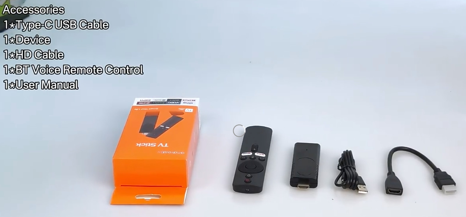 Android TV 10 U8 Stick 2GB 16GB Dual-Band Player Bluetooth Voice