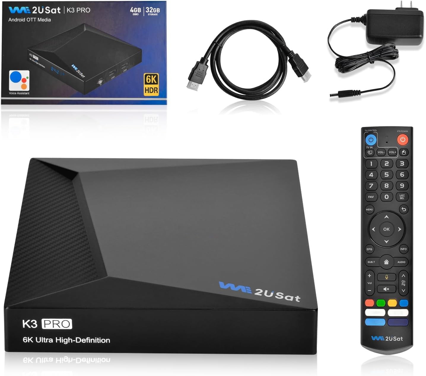 K3 PRO Streaming Box 6K Ultra HD Android Smart TV Box Ram 4GB Storage 32GB