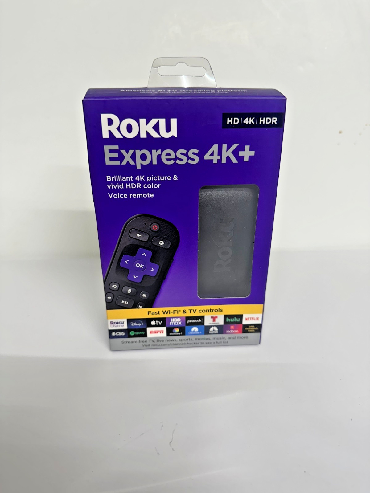 Roku Express 4K+ Streaming Media Player 4K HDR with Voice Remote 3941R2