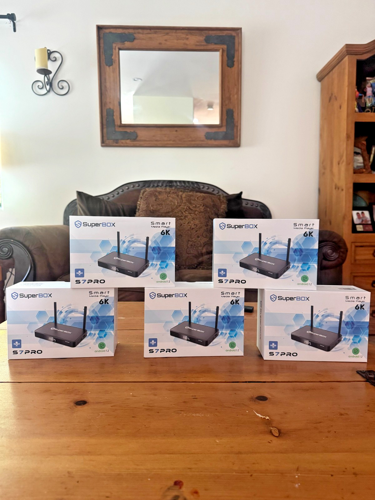 Superbox s7 pro FREE TV, Bluetooth, PPV, Voice Control, Ready to Use!