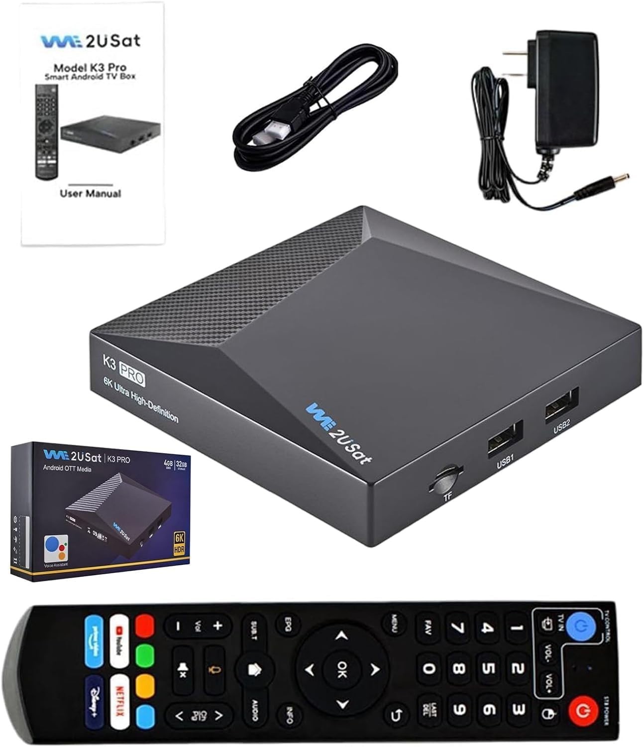 SuperBox/WE2USAT Media Player 20 New Apps 6K Android Smart TV Box Voice Command