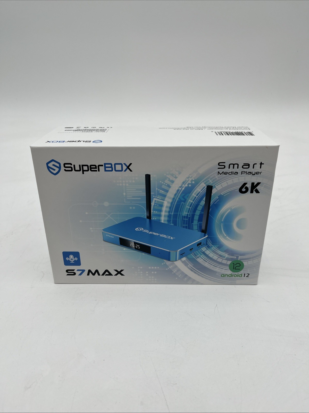 SUPERBOX S7MAX SMART MEDIA PLAYER 6K ANDROID 12 1000M ETHERNET WIFI 6 New NIB
