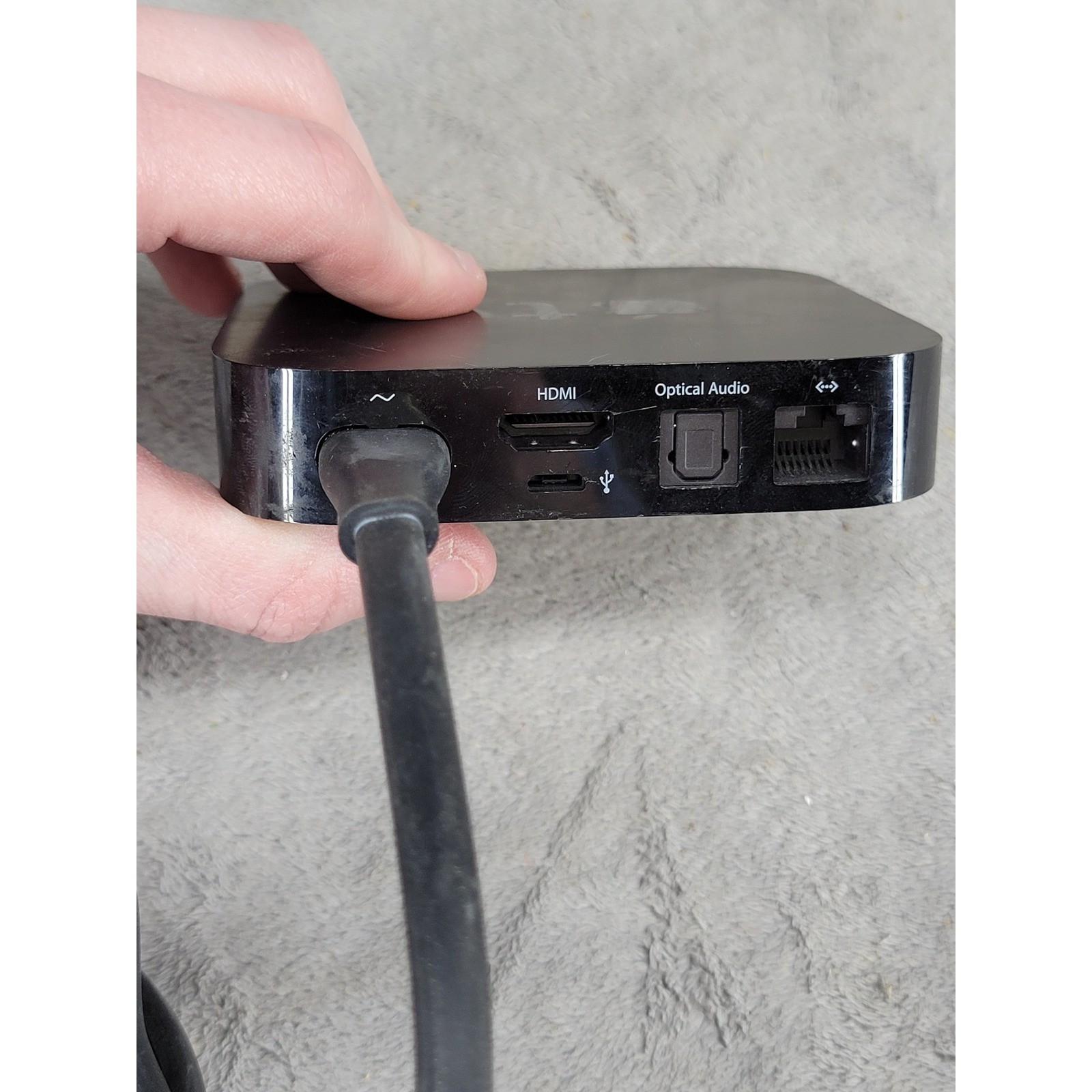 Apple TV 2nd Generation A1378 Black Digital Media Streamer with Power Cable
