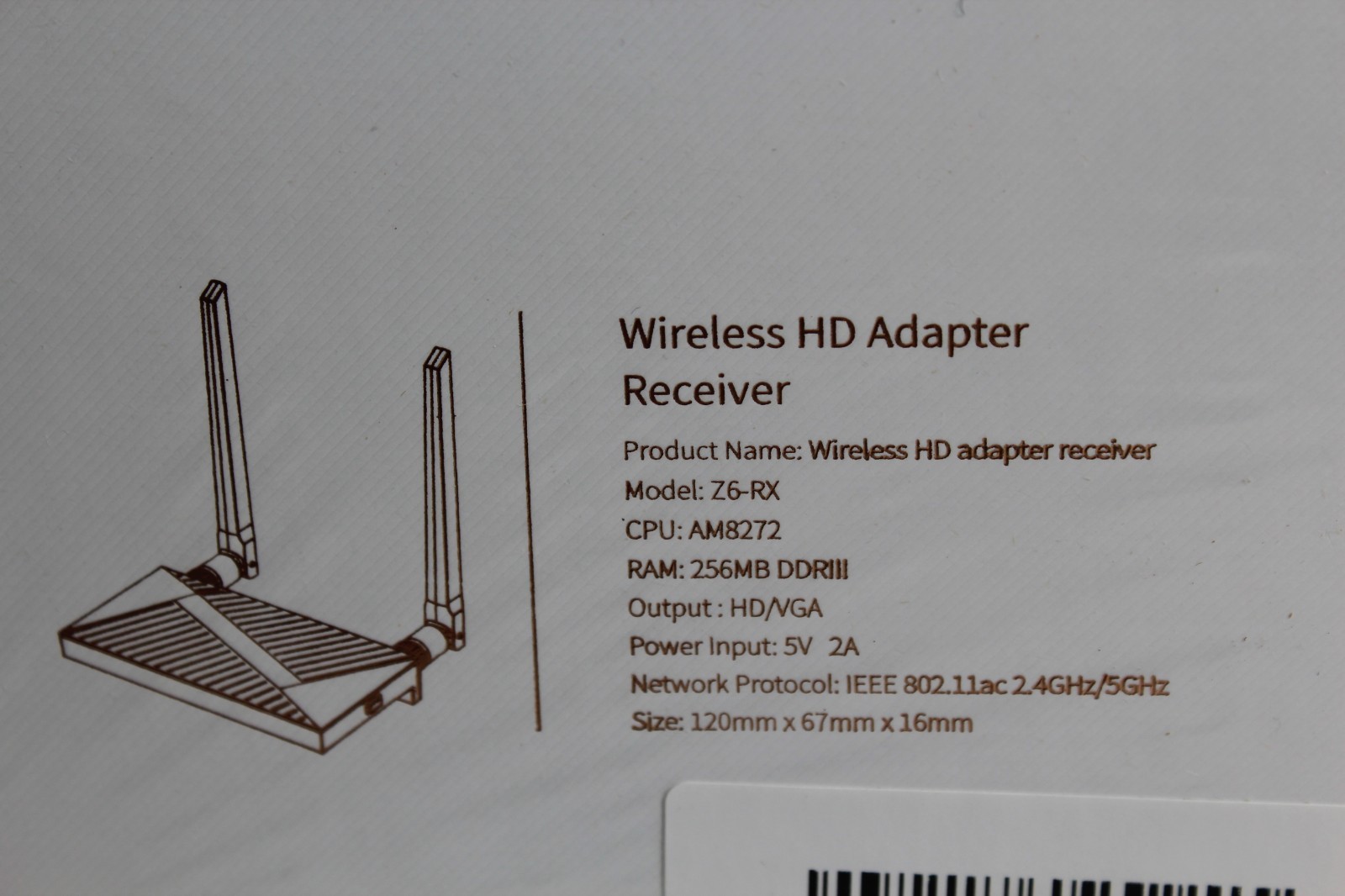 Wireless HD Adapter Transmitter & Receiver with Wireless HDMI Converter Dongle