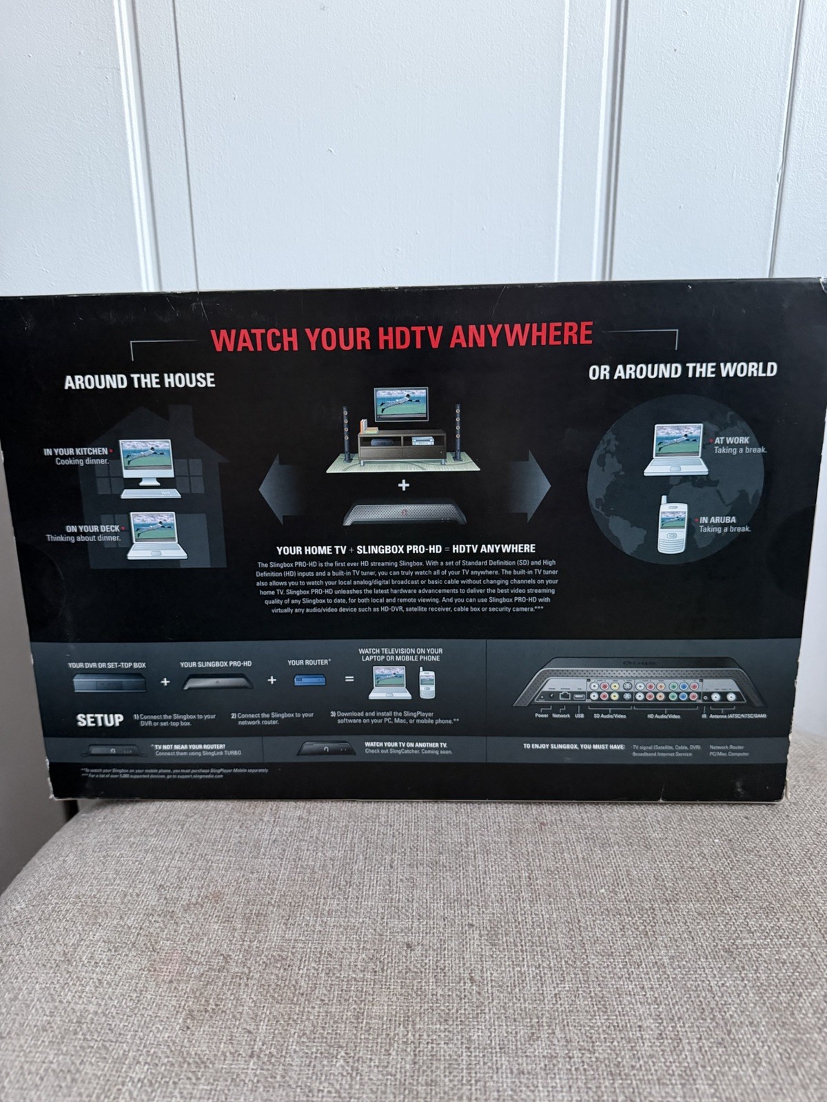 2008 Sling Media Slingbox Pro-HD Model – Digital Media Streamer Box (SB300-100)