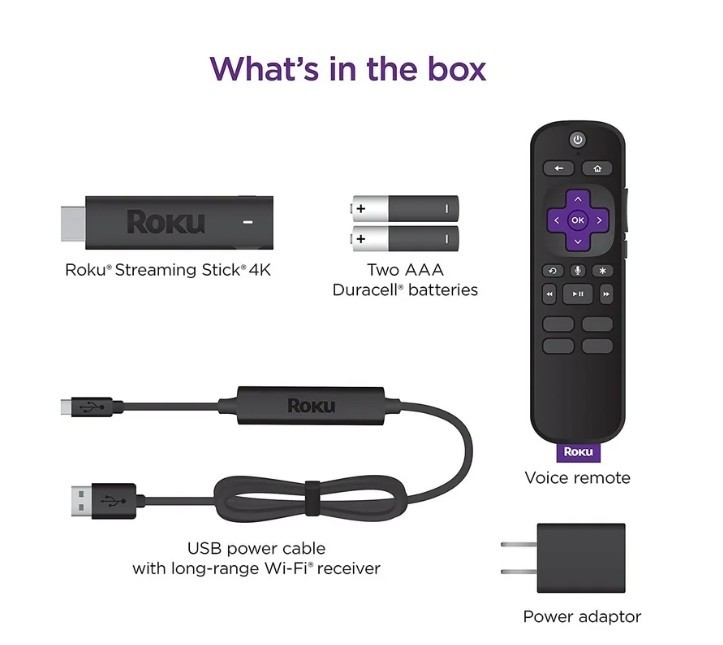 Roku Streaming Stick 4K Streaming Device 4K/HDR/ Dolby Vision