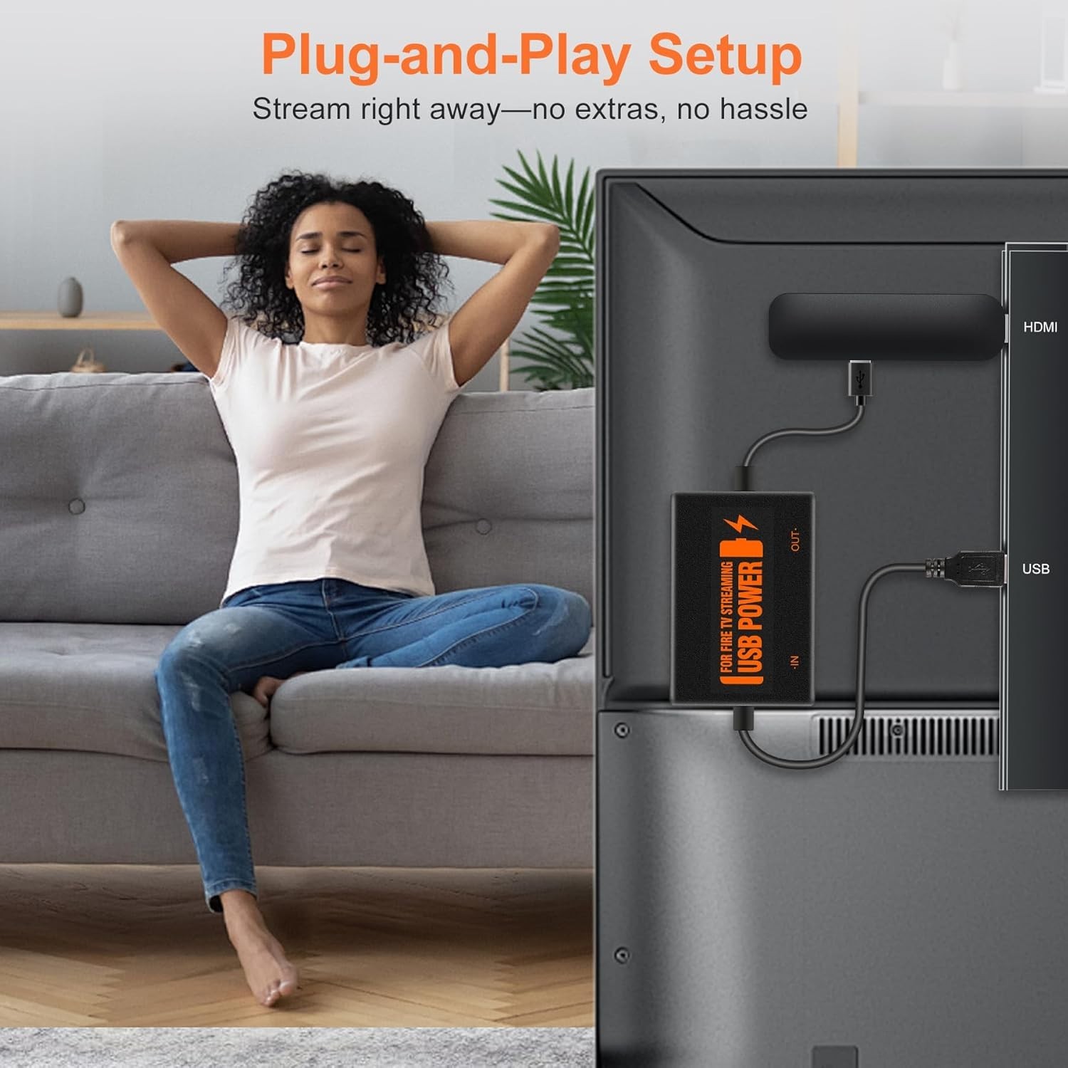 Versatile USB Power Adapter for Fire Stick – Works with All Streaming Devices