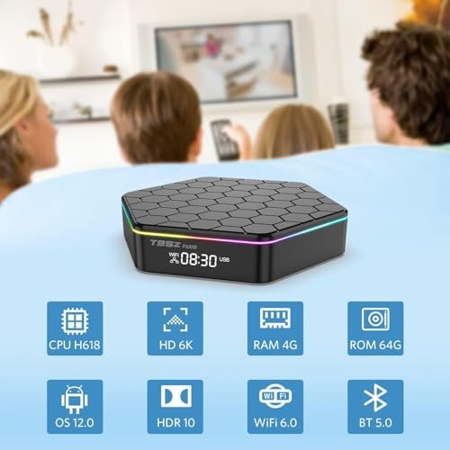 Android TV Box 12.0 4GB RAM 64GB ROM Allwinner H618 Smart Android Box Support