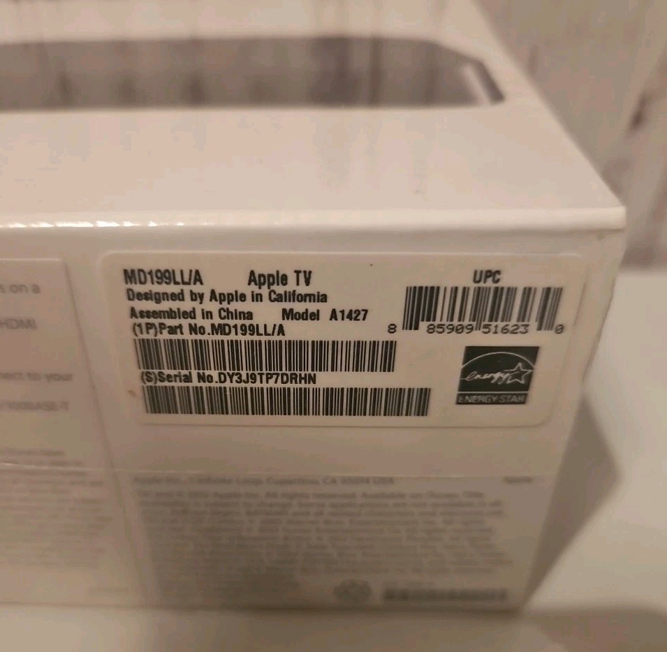 New Sealed Apple TV 3rd Generation MD199LL/A Model A1427/A1469(2012)