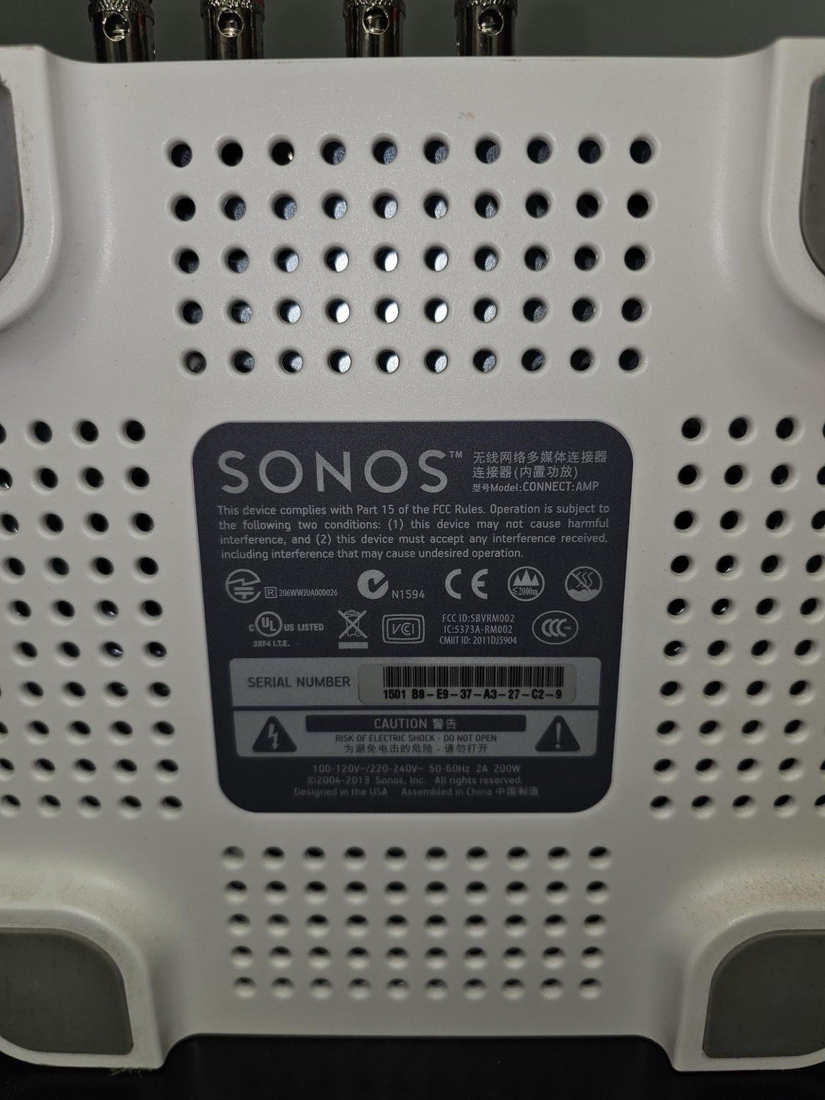 Sonos Connect:Amp Digital Media Streamer
