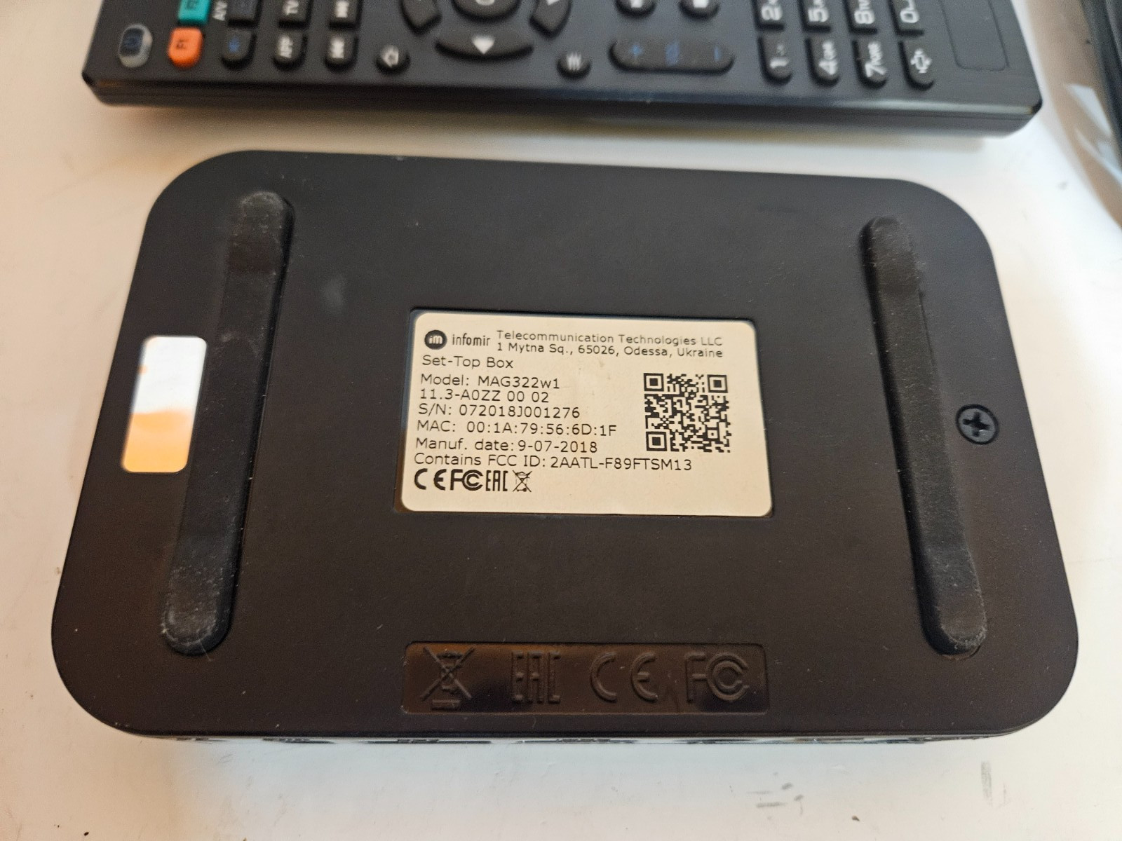 Informir MAG322w1 IPTV Set Top Box – MAG 322 W1 – Built‑In WiFi – Tested & Works