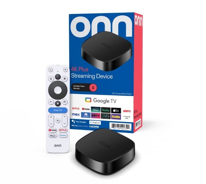 onn 4K Plus Google TV 16GB Storage 2GB RAM Dolby Vision Voice Remote new