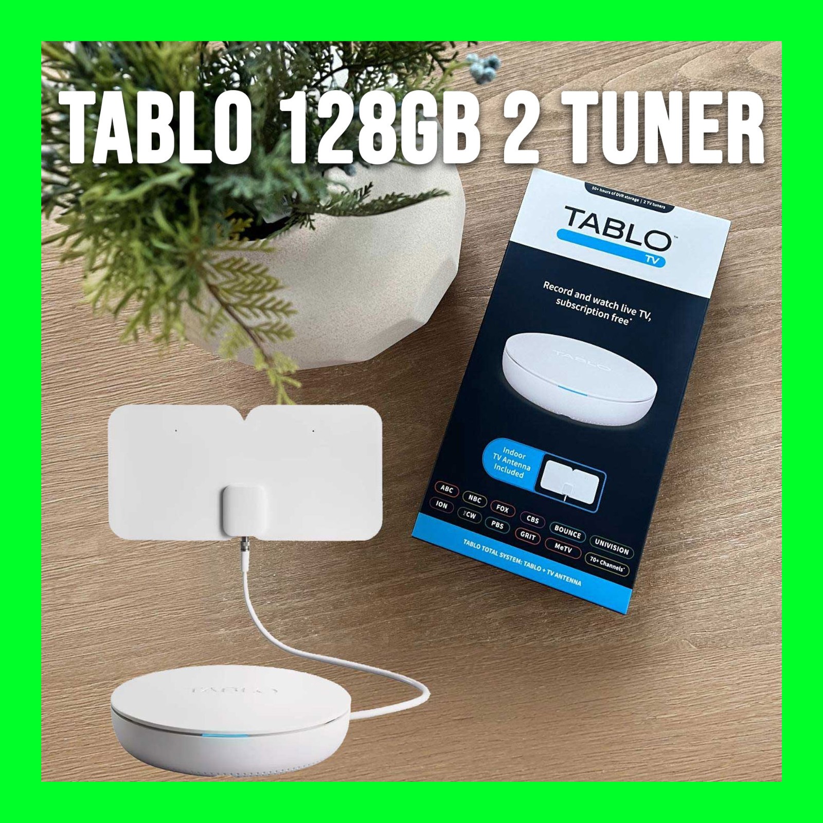 Table 4th Gen 2-Tuner 128GB DVR w/ Antenna — New Factory Sealed — Must Read Desc