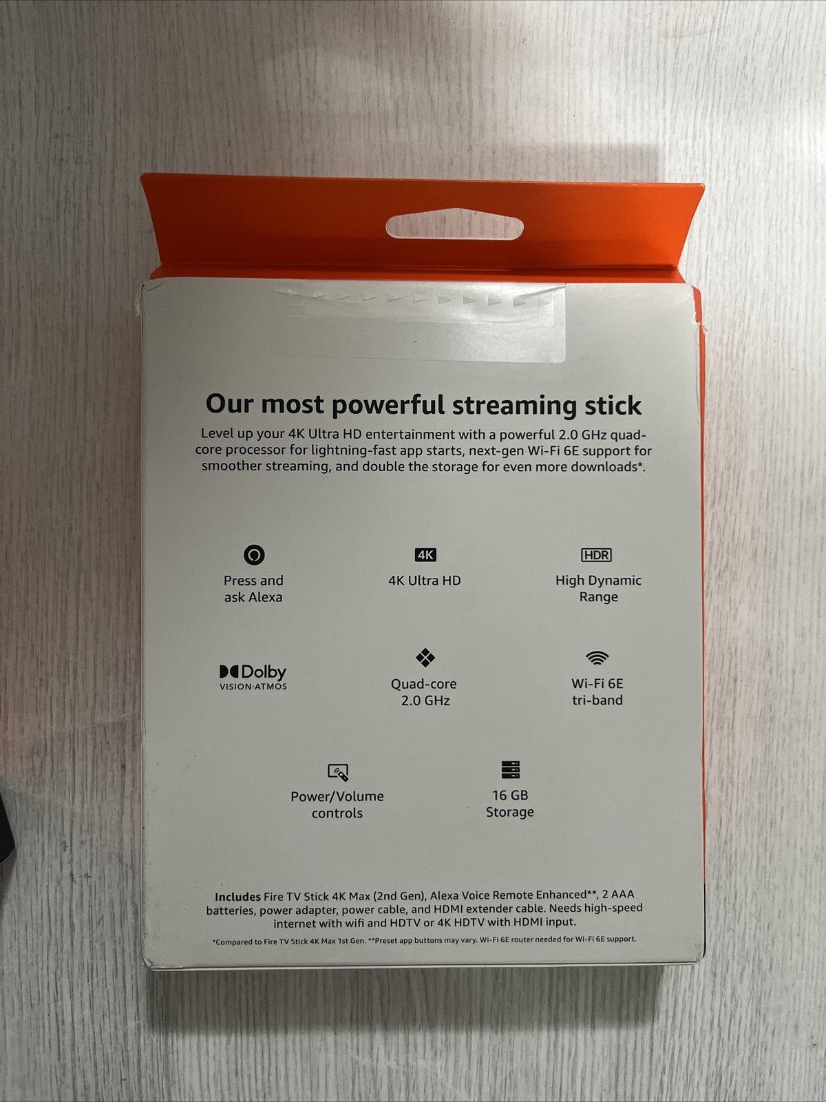 New 2023 AMAZON FIRE TV Stick 4K MAX 2.0 GHz Wi-Fi 6E 16GB Streaming Device