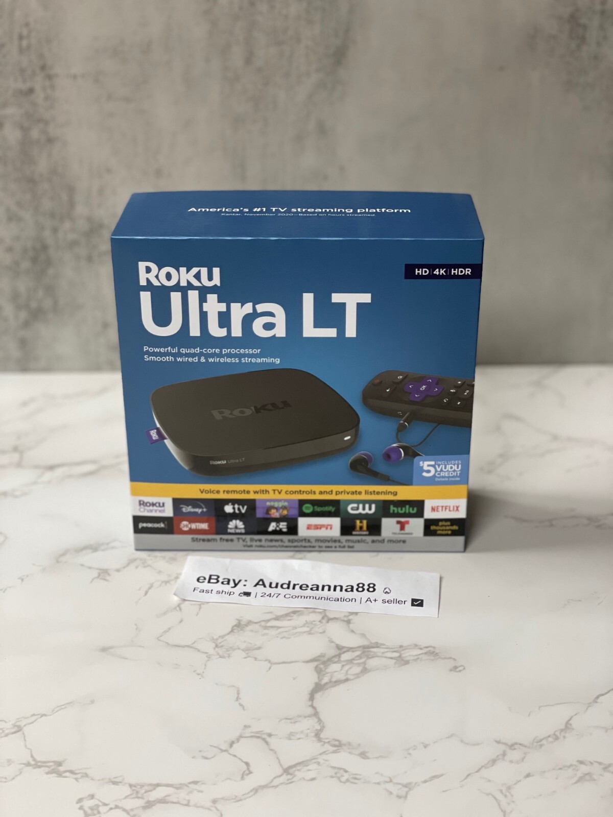 Roku Ultra LT HD 4K HDR Media Streamer – (4662RW)