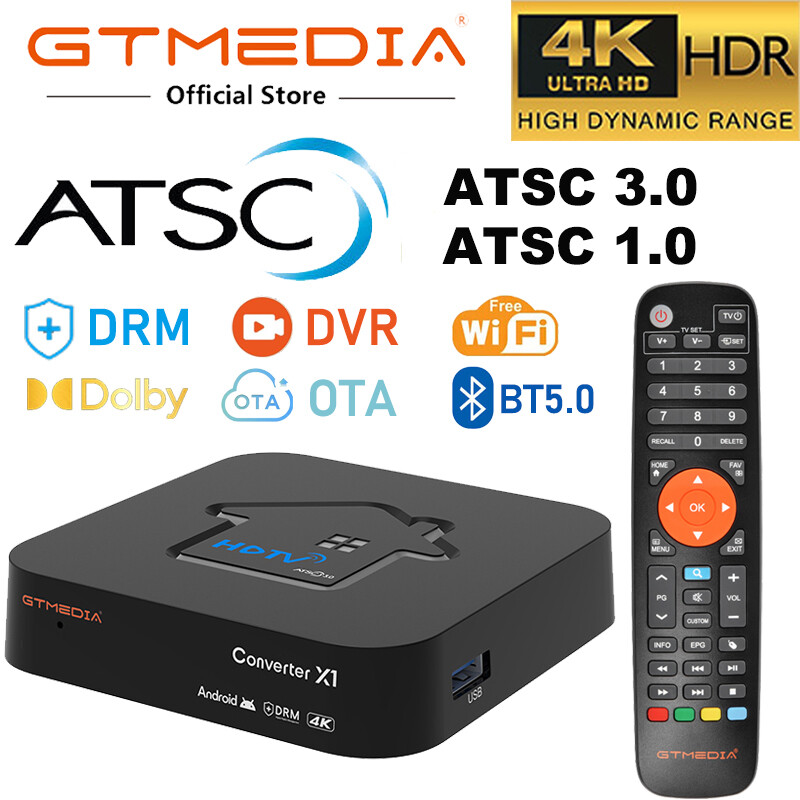 GTMEDIA 4K Android 11 Smart TV Box – ATSC 3.0 Tuner 2 in 1 OTA DVR Ready US