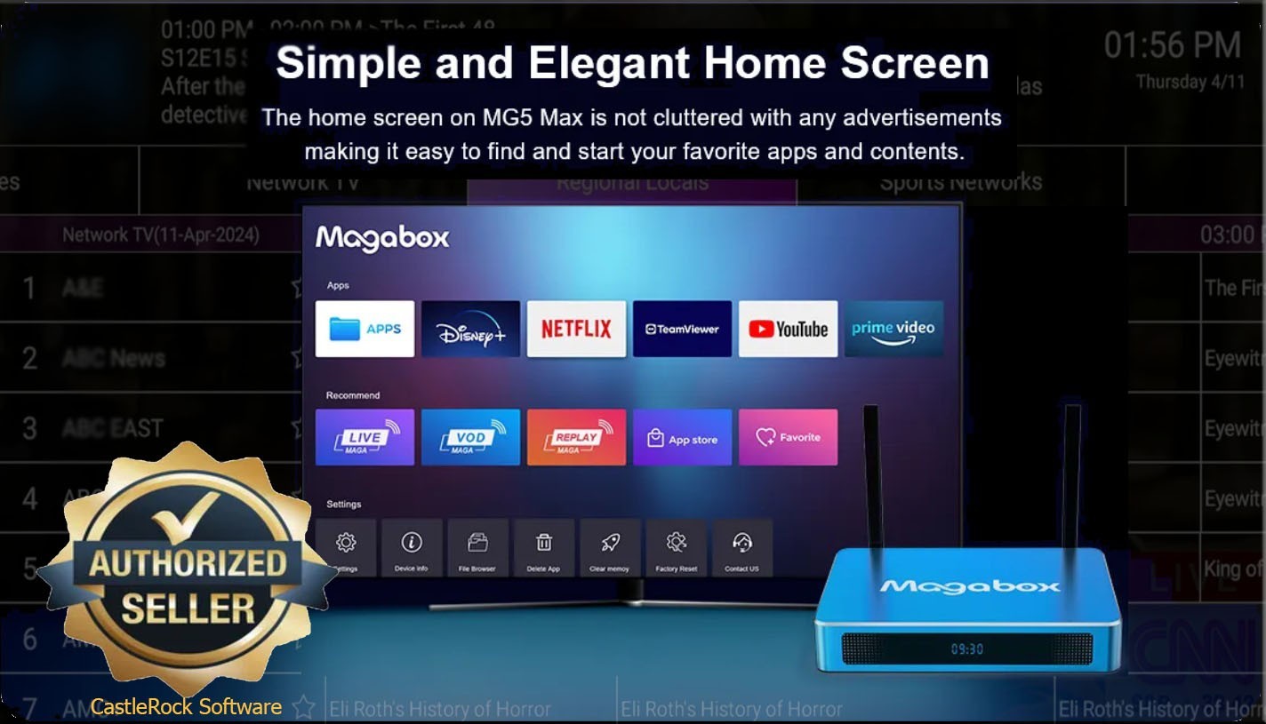 Cut Cable Expenses with Magabox MG5 Max – Streaming Media Box 8K UHD FAST SHIP!