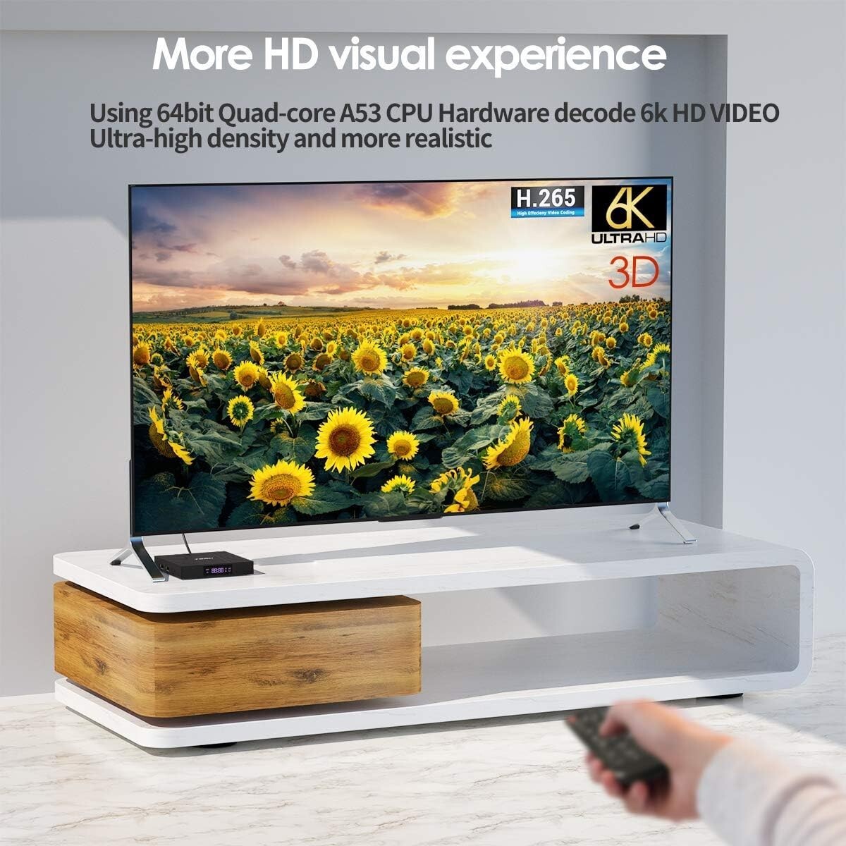Smart Android TV Box 10.0 – 6K Ultra HD – Quad-core – 2.4G WiFi – 2022 Upgrade