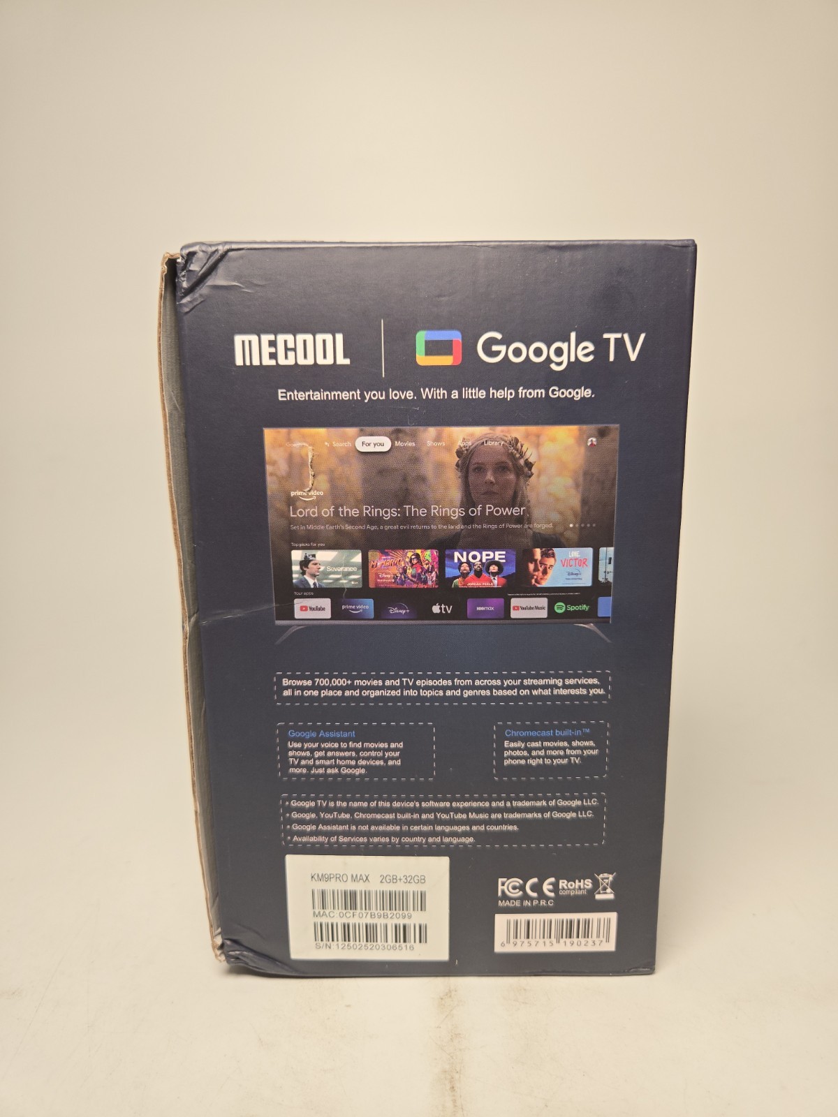 Mecool KM9 PRO MAX Android 12 – 2GB/32G BT5 4K TV Box
