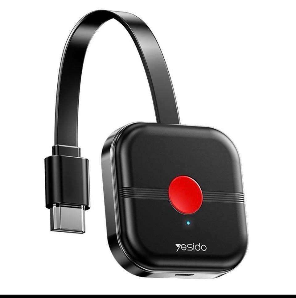 Yesido TV10 4K Wireless HDMI Display Dongle Miracast Receiver USB Black Red