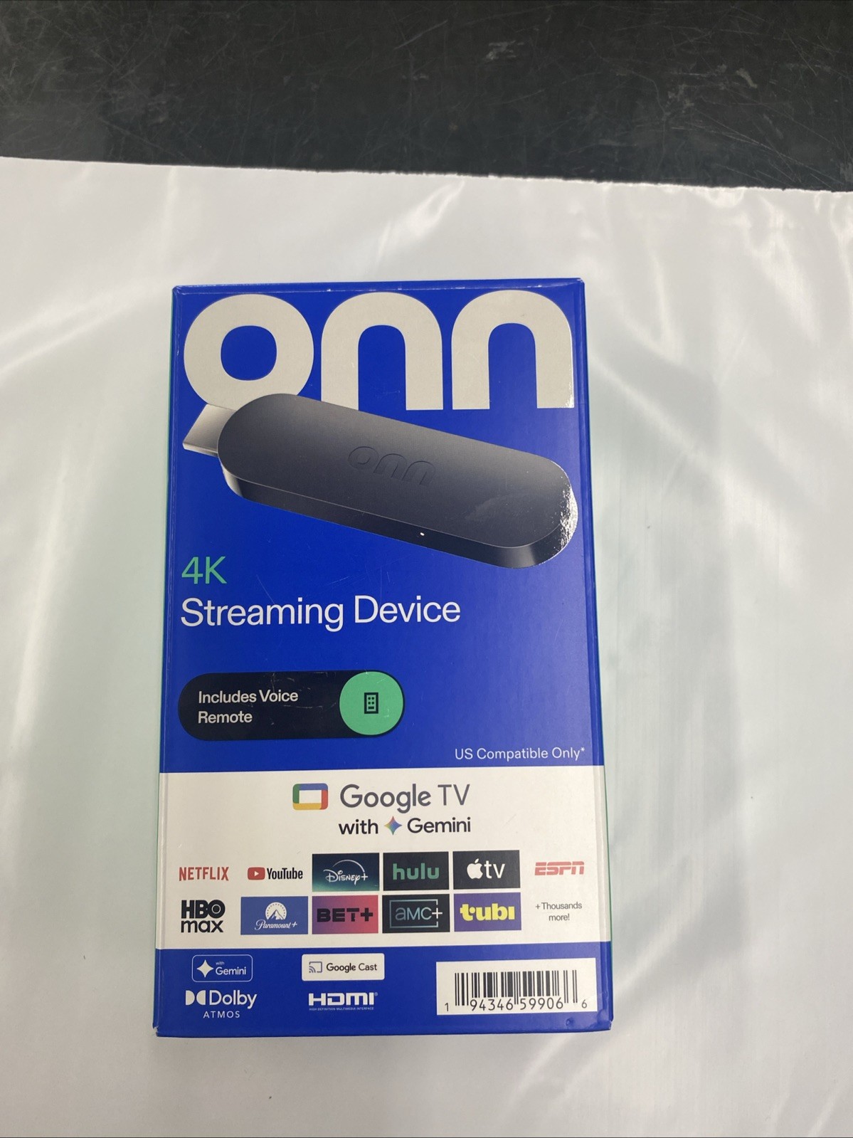 onn 4K Streaming Device, Google TV with Gemini (NEW 2026 Model) – Fast Streaming