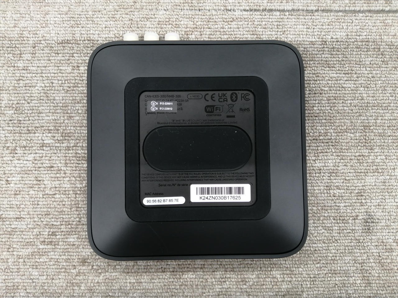BLUESOUND NODE NANO N030 Wireless Music Streamer – 24‑bit/192 kHz, BluOS