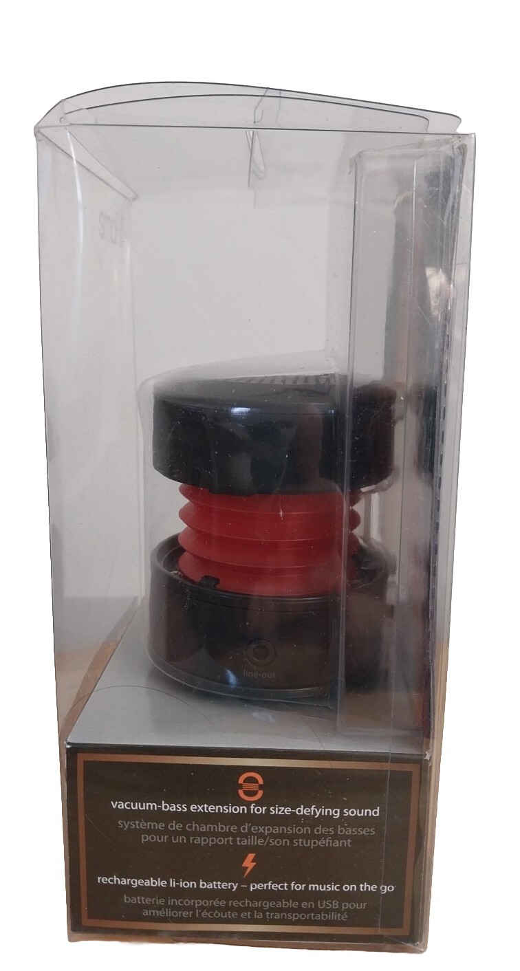 iHome N3288 Portable Rechargeable Mini Speaker Explosive Sound RARE RED NIB USA