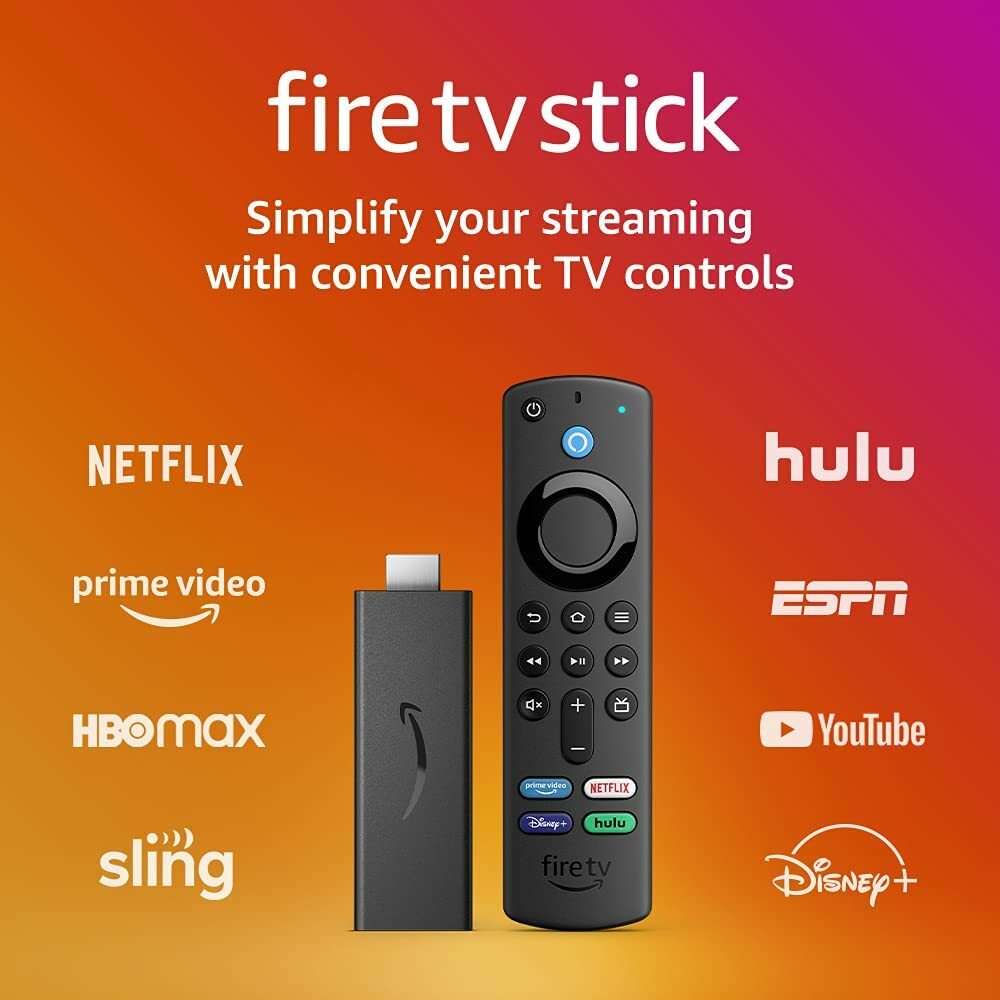 2022 Brand New Sealed Amazon Fire TV Stick 3rd Gen W/ Alexa &Tv controls
