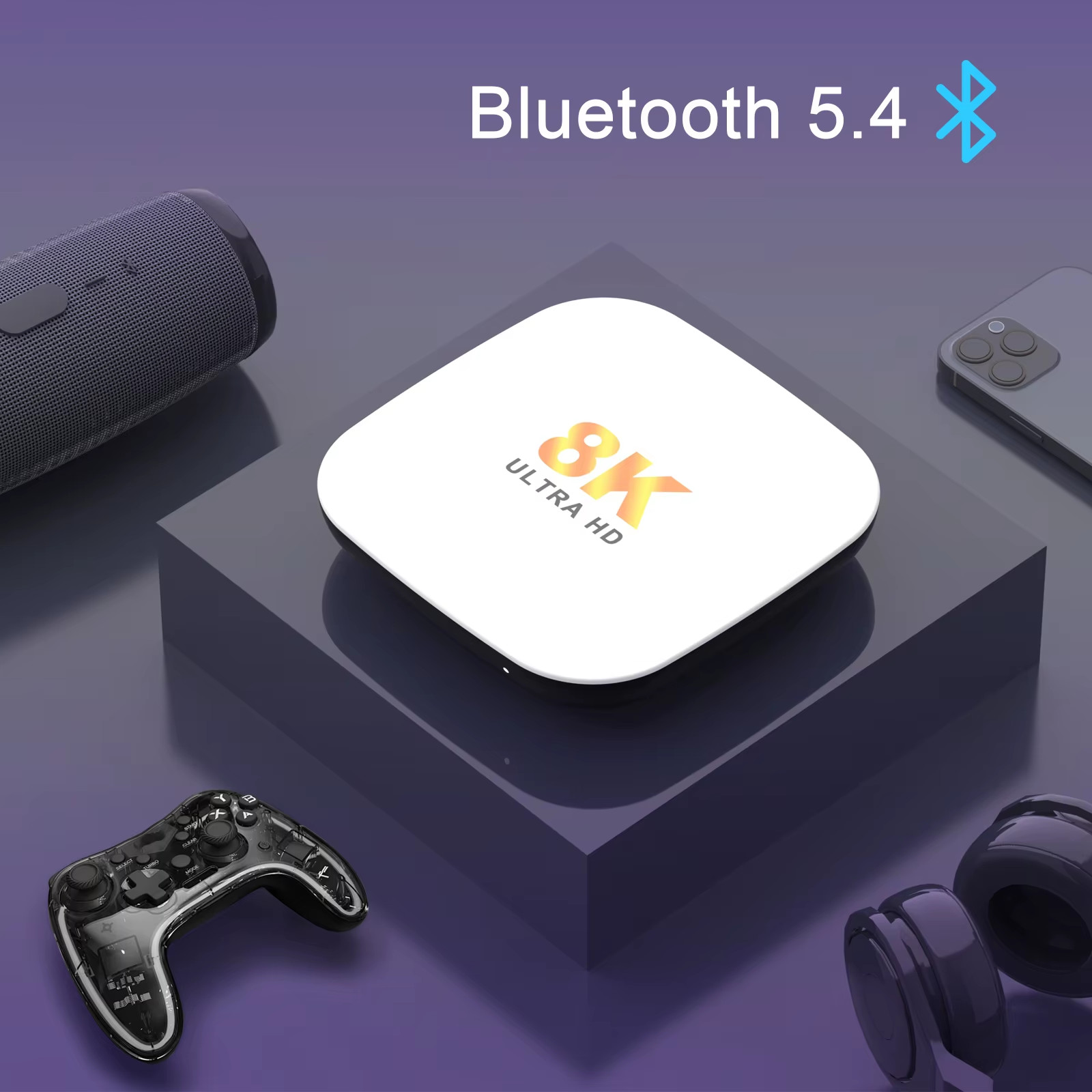 Smart TV Box H96 MAX M2 PLUS Rockchip RK3528 8K WiFi6 BT5.4 Google Voice Assista