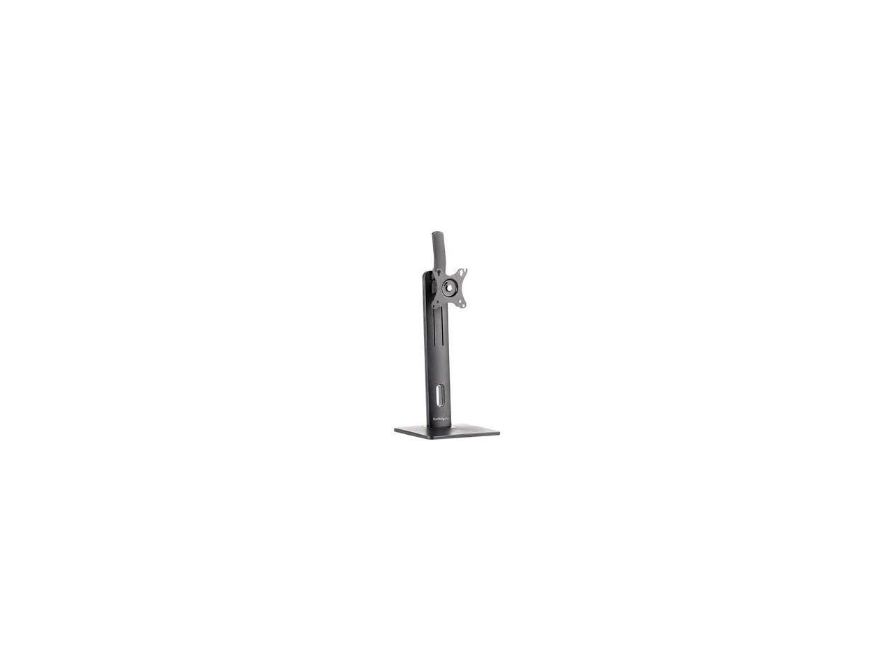 StarTech Free Standing Single Monitor Mount – Height Adjustable Monitor Stand –