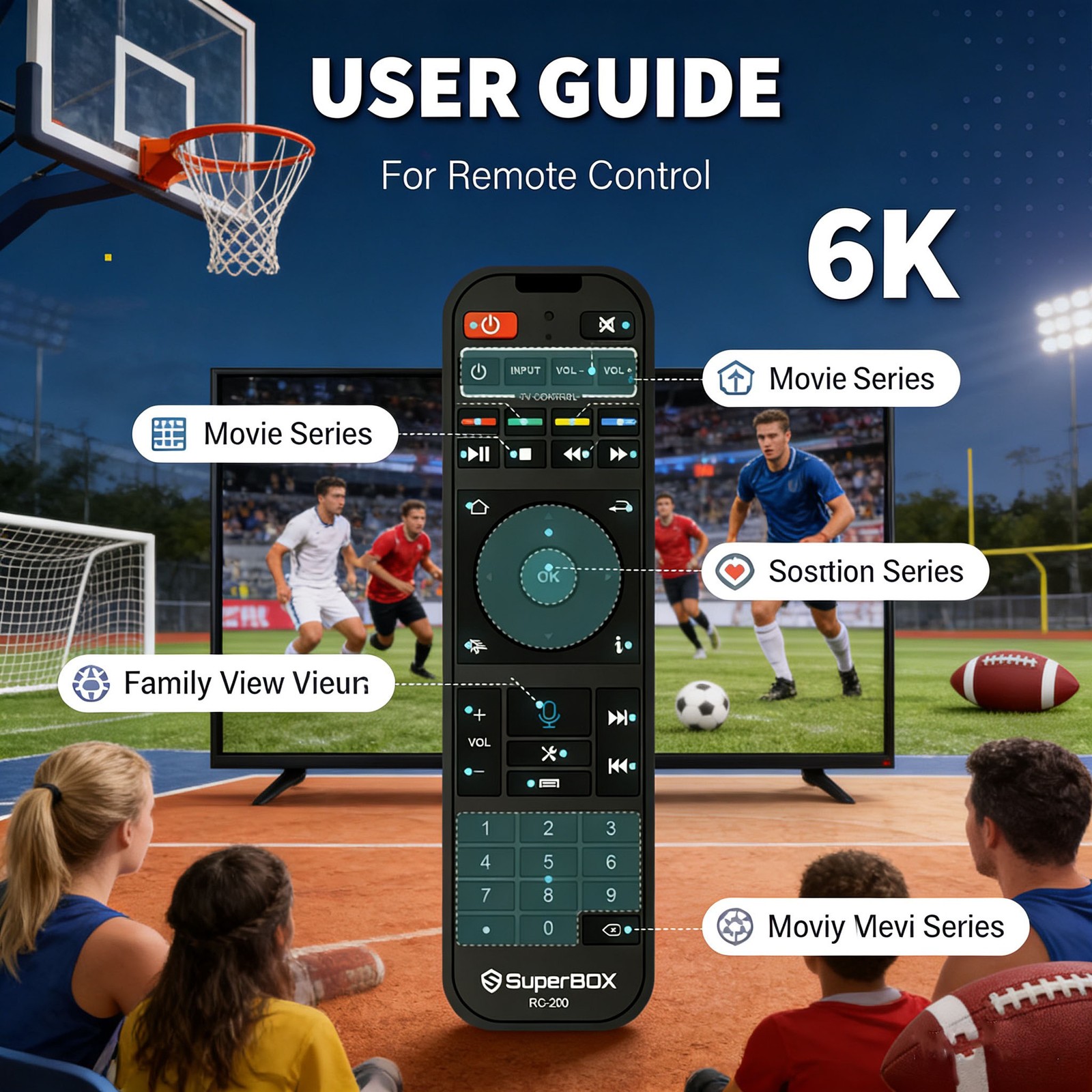 Superbox S7 Pro Streaming Media Player 6K HD TV Box Dual Wi-Fi Time Shift-7 DAY