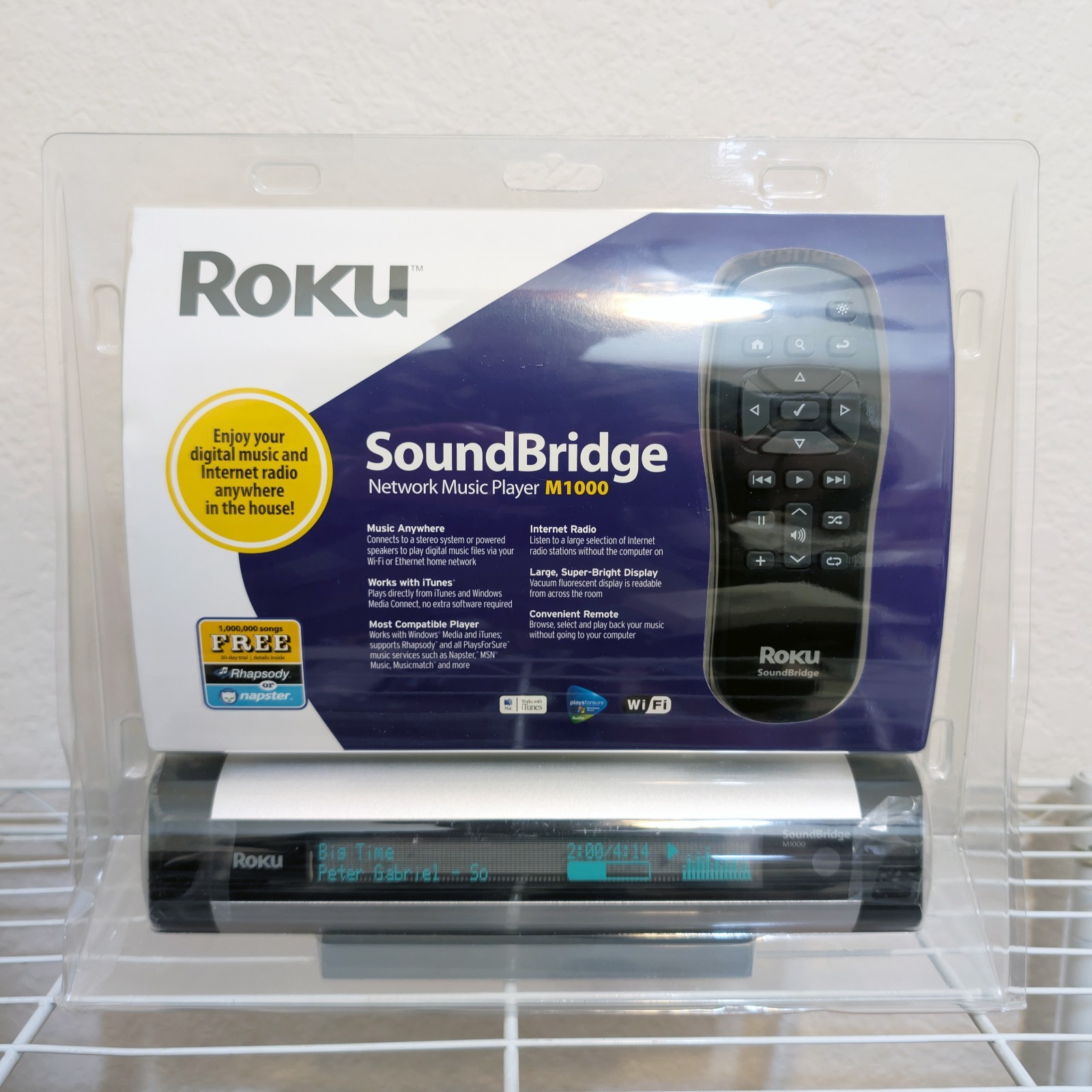 Roku SoundBridge M1000 Network Music Player Remote NIB New *Sealed*