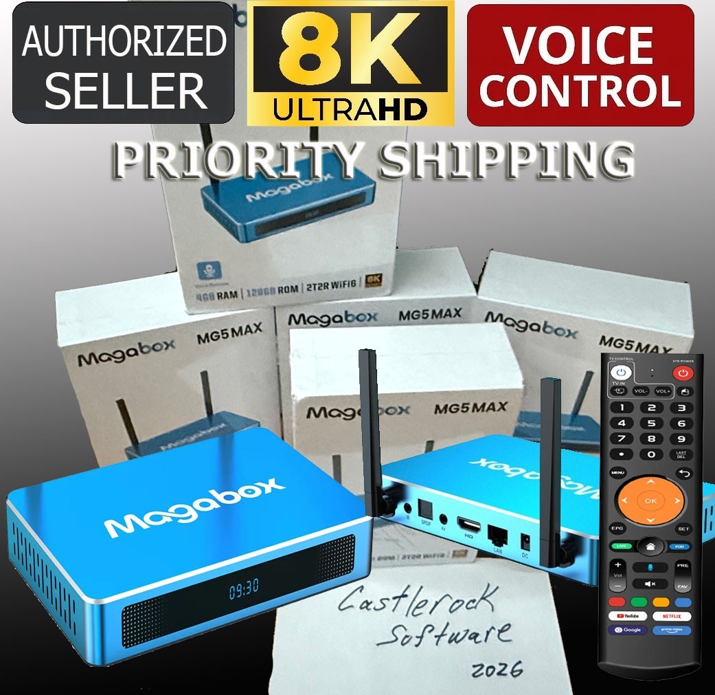HD Blue Streaming Box | App‑Driven Entertainment | Great Choice Entertainment!