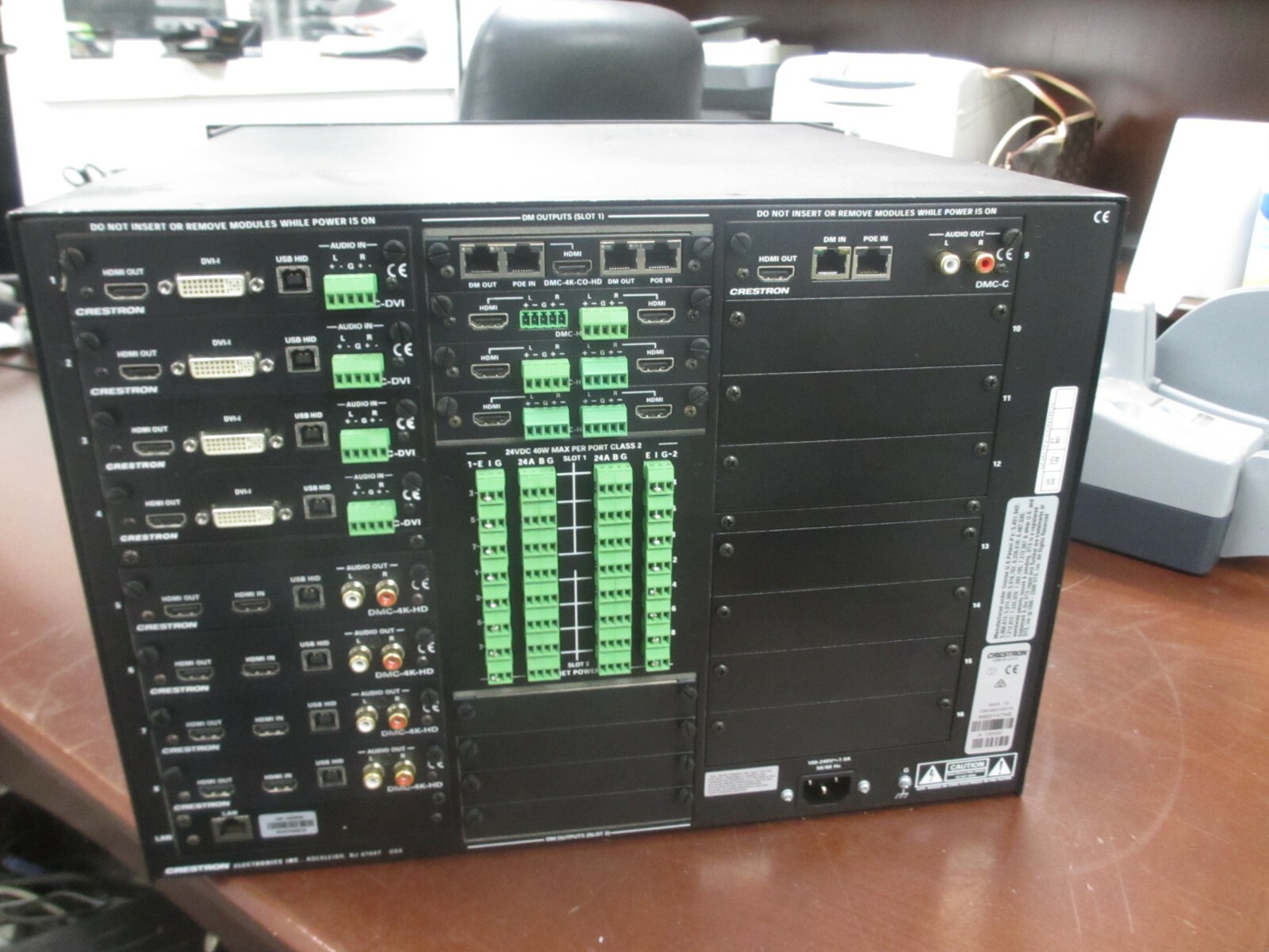 Crestron DM-MD16x16 High Definition Digital Media Distribution w/ Module Cards