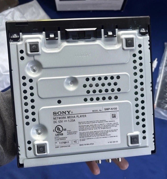Sony SMP-N100 Network Media Player Black Wi-Fi Ethernet HDMI w/ Remote