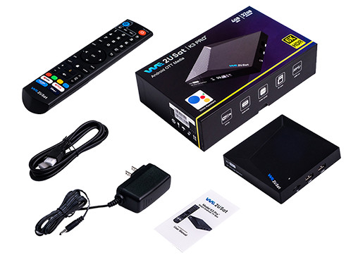 2026 WE2USAT K3 Pro+ Android 12 TV Box 6K WiFi 6 4GB/32GB Voice Remote V SEE