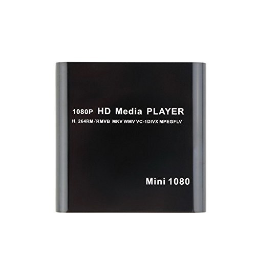Mini HDMI Media Player 1080P USB SD Card Support AVI MKV MPEG JPEG MOV