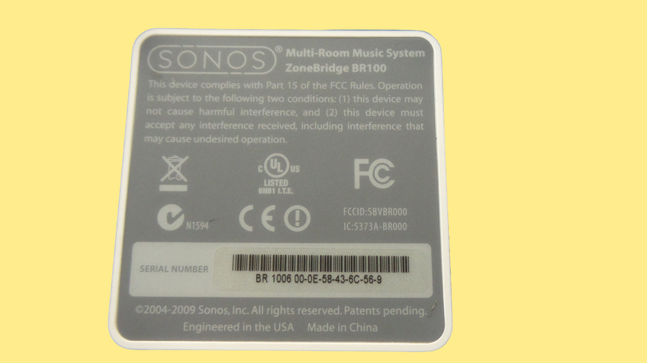 LOT OF 3 Sonos zoneBridge BR100 Wireless Hifi System – Free shipping