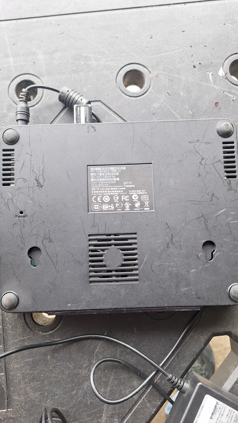 WD WDBABZ0010BBK-00 TV Live Hub Media Center